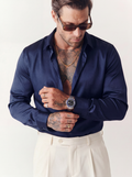 NAVY REISO SHIRT
